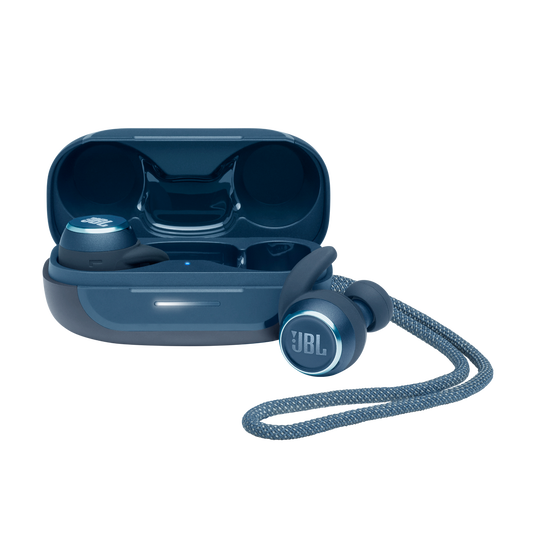 JBL Reflect Mini NC - Blue - Waterproof true wireless Noise Cancelling sport earbuds - Hero image number null